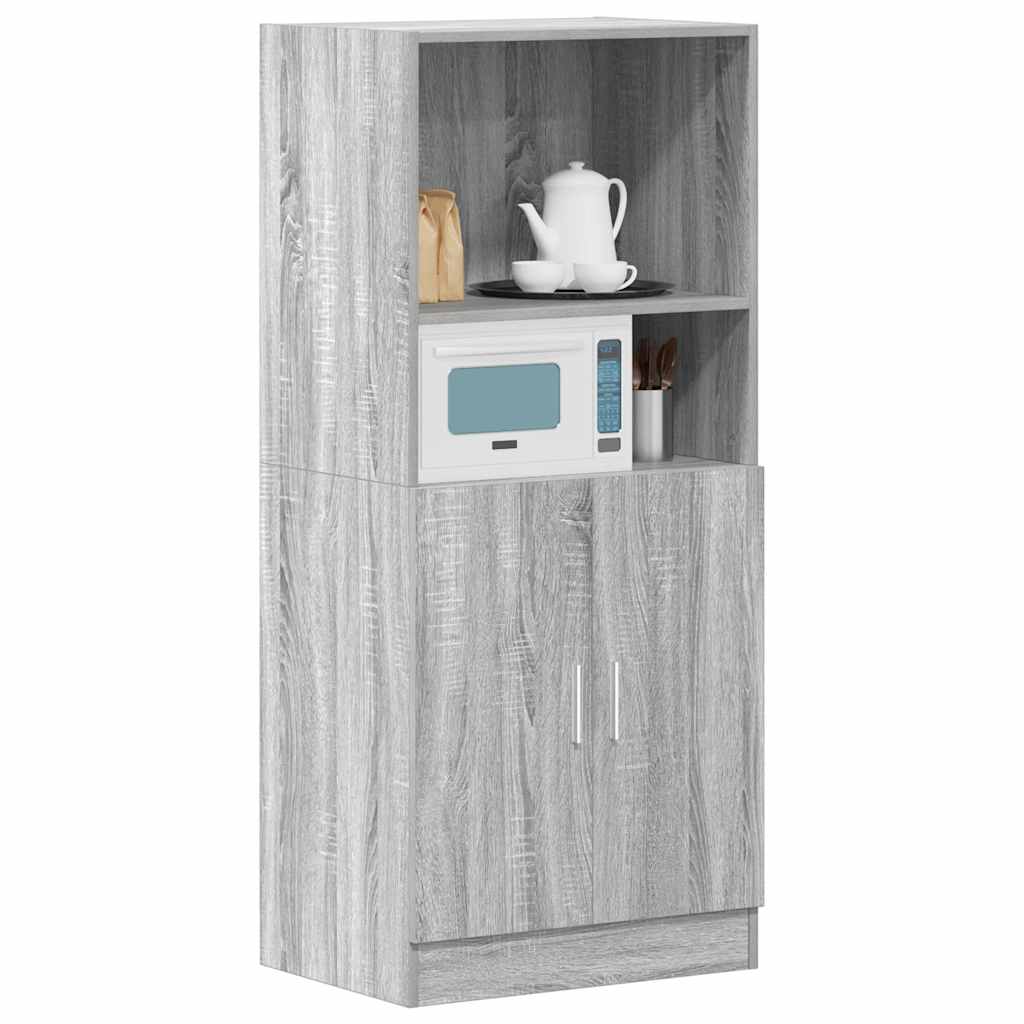 Kitchen Cabinet Grey Sonoma 57x41.5x131.5 cm Engineered Wood